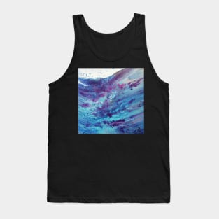 Waves Acrylic Flow Painting Tank Top